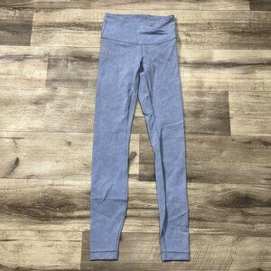 Lululemon Athletic Always On High Rise Tight Yoga Pants 28” Blue Women’s Size 2